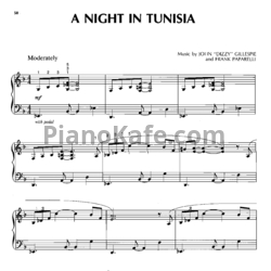 Ноты Ella Fitzgerald - Night in tunisia - предпросмотр
