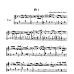 Ноты Альберт Лешгорн - Children's studies. Book 1 (Соч. 181) - предпросмотр