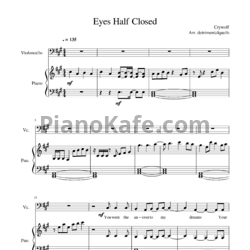 Ноты Crywolf - Eyes half closed