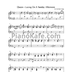 Ноты Queen - Lazing on a sunday afternoon - предпросмотр