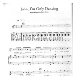 Ноты David Bowie - John, I'm only dancing - предпросмотр