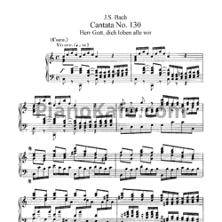 Ноты И. Бах - Кантата №130 "Herr gott, dich loben alle wir" (BWV 130) - предпросмотр