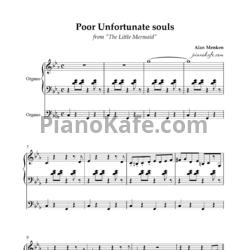 Ноты Alan Menken - Poor unfortunate souls (Переложение для органа) - предпросмотр