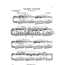 Ноты Генрих Лихнер - Сердечные пожелания (Op. 5) - предпросмотр