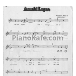 Ноты Pink Floyd - Arnold layne (Вокальная партия) - предпросмотр