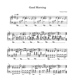 Ноты Vicenzo Piano - Good Morning - предпросмотр