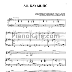 Ноты War - All day music - предпросмотр