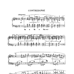 Ноты Ф. Шопен - Контрданс - предпросмотр