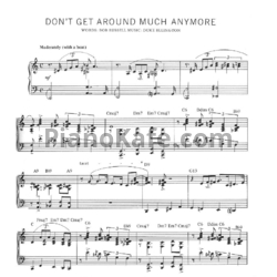 Ноты Duke Ellington - Don't Get Around Much Any More - предпросмотр