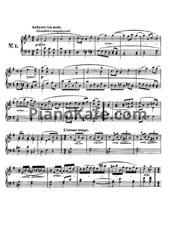 Ноты Л. В. Бетховен - Шесть багателей (Op. 126) - PianoKafe.com