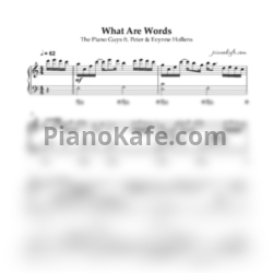 Ноты The Piano Guys feat. Peter & Evynne Hollens - What are words