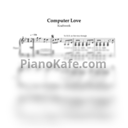 Ноты Kraftwerk - Computer love (Piano solo) - предпросмотр