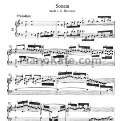 Ноты И. Бах - Соната (BWV 966) - предпросмотр