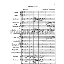 Ноты Фридрих фон Флотов - Увертюра "Рюбецаль" (Партитура) - предпросмотр