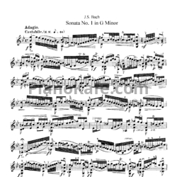 Ноты И. Бах - Сонаты и партиты для скрипки соло - предпросмотр