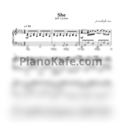 Ноты Jeff Lynne - She (Piano cover) - предпросмотр