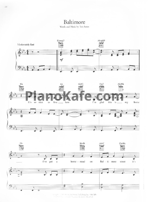 Ноты Tori Amos - Anthology (Книга нот) - PianoKafe.com