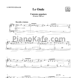 Ноты Ludovico Einaudi - Le onde - предпросмотр