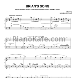 Ноты Michel Legrand - Brian's song - предпросмотр