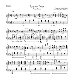 Ноты Joe Hisaishi - Bygone days - предпросмотр
