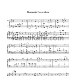 Ноты Danny Elfman - Desperate housewives - предпросмотр