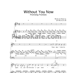 Ноты Jon McLaughlin - Without you now - предпросмотр