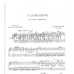 Ноты Франсуа Девьен - Концерт для флейты с оркестром №7 ми минор (Версия 2) - предпросмотр