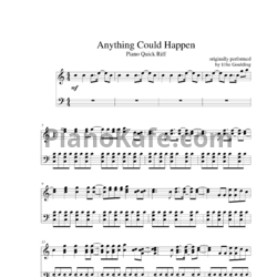 Ноты Ellie Goulding - Anything сould рappen - предпросмотр