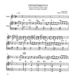 Ноты Secret Garden - Divertimento (для пианино и скрипки) - предпросмотр