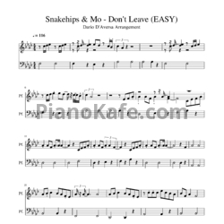 Ноты Snakehips & MØ - Don't leave