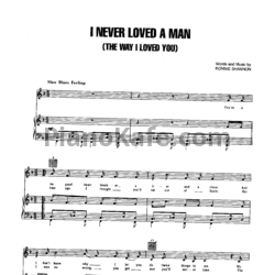 Ноты Aretha Franklin - I never loved a man (The way I love you) - предпросмотр