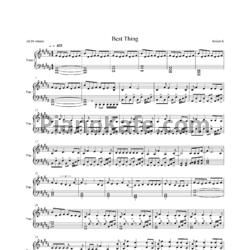 Ноты Relient K - The best thing - предпросмотр