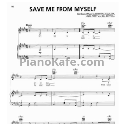 Ноты Christina Aguilera - Save me from myself - предпросмотр
