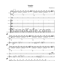 Ноты John Lennon - Imagine (Партитура и партии) - предпросмотр