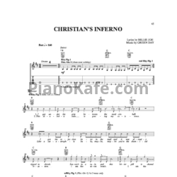 Ноты Green Day - Christian's inferno - предпросмотр