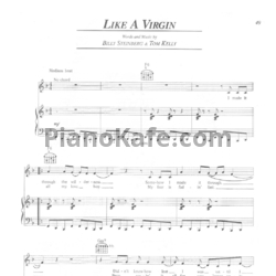 Ноты Madonna - Like a virgin - предпросмотр