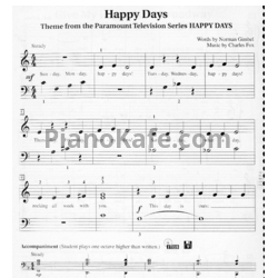 Ноты Charles Fox - Happy days - предпросмотр