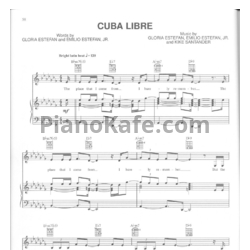 Ноты Gloria Estefan - Cuba Libre