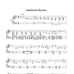 Ноты Beyonce - Sandcastles - предпросмотр