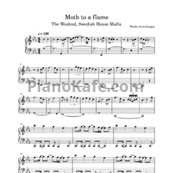 Ноты Swedish House Mafia and The Weeknd - Moth to a flame - предпросмотр