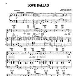 Ноты George Benson - Love ballad - предпросмотр