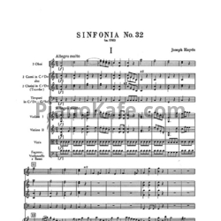 Ноты Йозеф Гайдн - Симфония №32 до мажор (Партитура) - предпросмотр