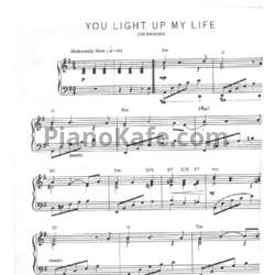 Ноты Joe Brooks - You light up my life (Piano solo)