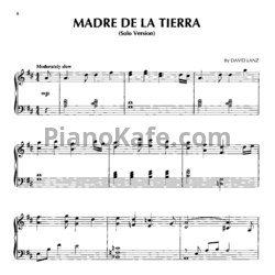 Ноты David Lanz - Madre de la tierra (Solo version) - предпросмотр