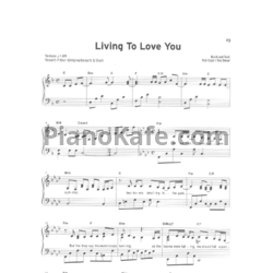 Ноты Sarah Connor - Living to love you