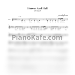 Ноты C.C Catch - Heaven and hell (Вокальная партия)