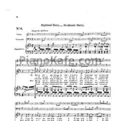 Ноты Л. В. Бетховен - "Highland Harry" №6 из сборника "12 шотландских народных песен" (WOO 156/ 6) - предпросмотр