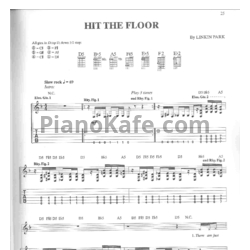 Ноты Linkin Park - Hit the floor - предпросмотр