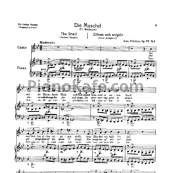 Ноты Ян Сибелиус - 8 песен на слова Иозефсона (Op. 57) - предпросмотр