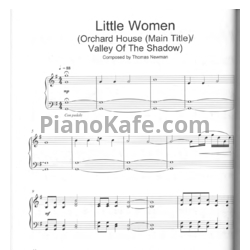 Ноты Thomas Newman - Little women - предпросмотр